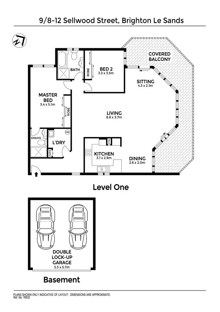 Floorplan of Homely unit listing, 9/8-12 Sellwood Street, Brighton-le-sands NSW 2216
