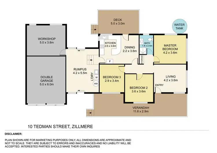 Floorplan of Homely house listing, 10 Tedman Street, Zillmere QLD 4034