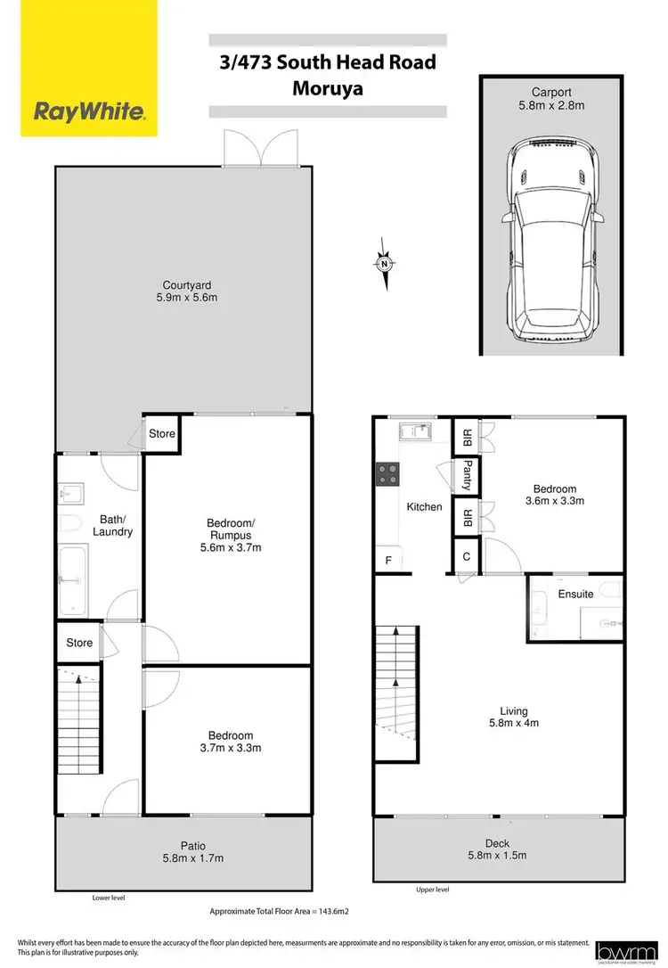 Floorplan of Homely townhouse listing, 3/473 South Head Road, Moruya Heads NSW 2537