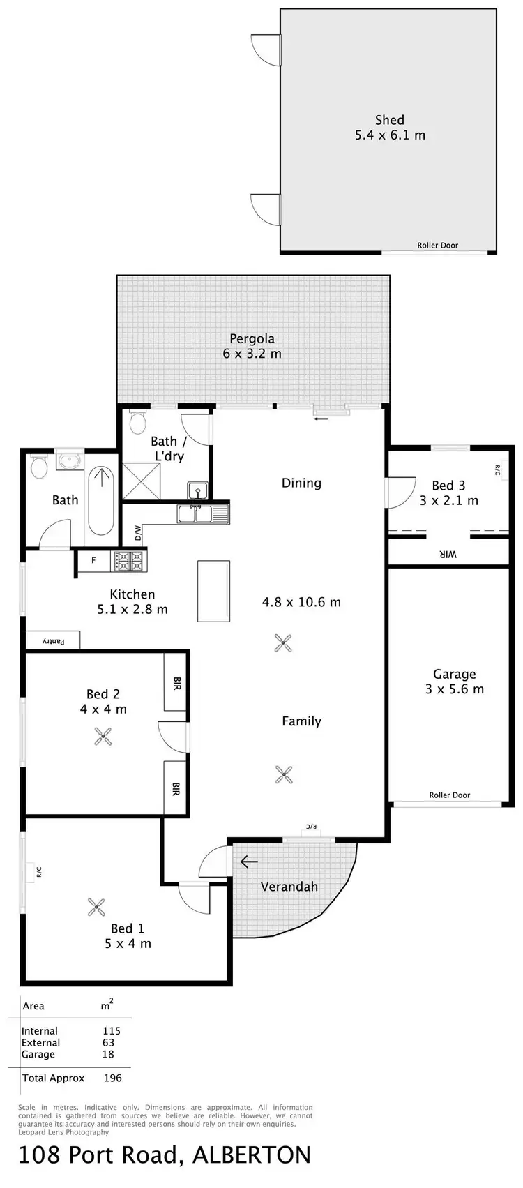 Floorplan of Homely house listing, 108 Port Road, Alberton SA 5014