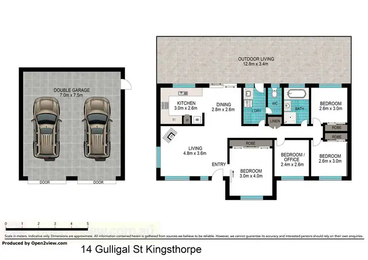 Floorplan of Homely house listing, 14 Gulligal Street, Kingsthorpe QLD 4400