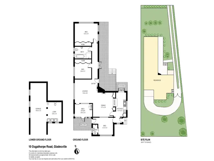 Floorplan of Homely house listing, 10 Osgathorpe Road, Gladesville NSW 2111