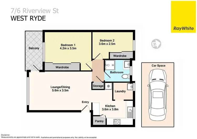 Floorplan of Homely unit listing, 7/6 Riverview Street, West Ryde NSW 2114