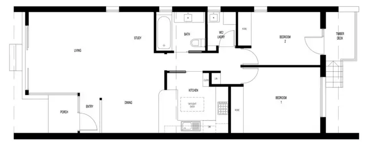Floorplan of Homely townhouse listing, 23/3 Lane Poole Place, Yarralumla ACT 2600