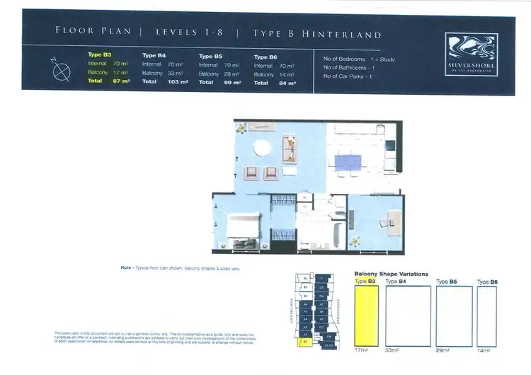 Floorplan of Homely unit listing, 301/430 Marine Parade, Biggera Waters QLD 4216