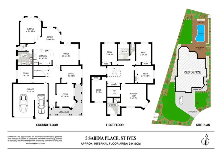 Floorplan of Homely house listing, 5 Sabina Place, St Ives NSW 2075