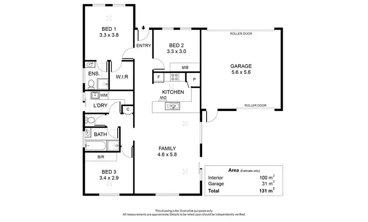 Floorplan of Homely house listing, 1 Leabrook Drive, Para Hills SA 5096