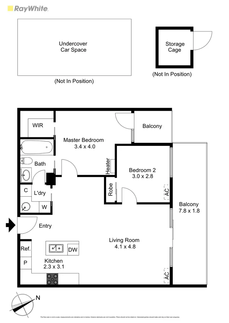 Floorplan of Homely apartment listing, 28/392 Nepean Highway, Frankston VIC 3199