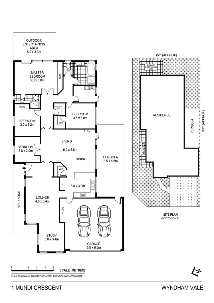Floorplan of Homely house listing, 1 Mundi Crescent, Manor Lakes VIC 3024