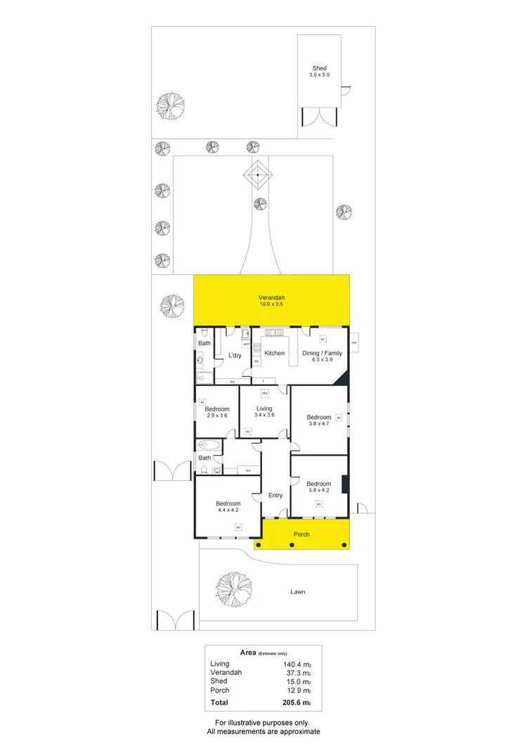 Floorplan of Homely house listing, 72 Dover Street, Malvern SA 5061