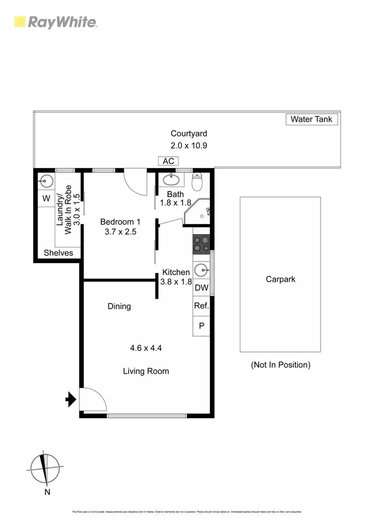 Floorplan of Homely apartment listing, 3/99 York Street, Prahran VIC 3181