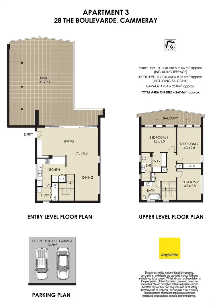 Floorplan of Homely apartment listing, 3/28 The Boulevarde, Cammeray NSW 2062