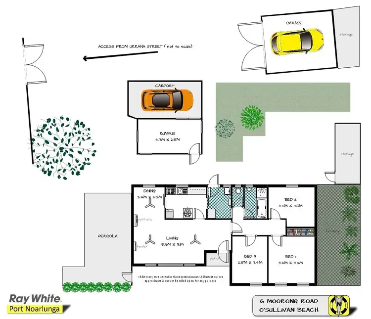 Floorplan of Homely house listing, 6 Moorong Road, O'sullivan Beach SA 5166