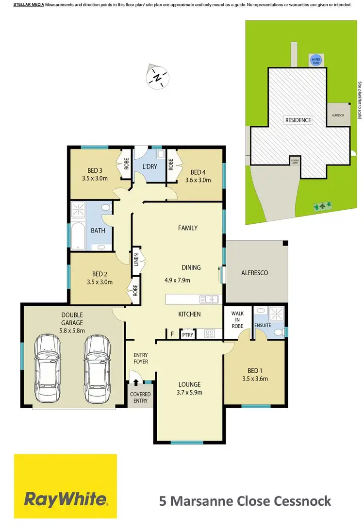 Floorplan of Homely house listing, 5 Marsanne Close, Cessnock NSW 2325