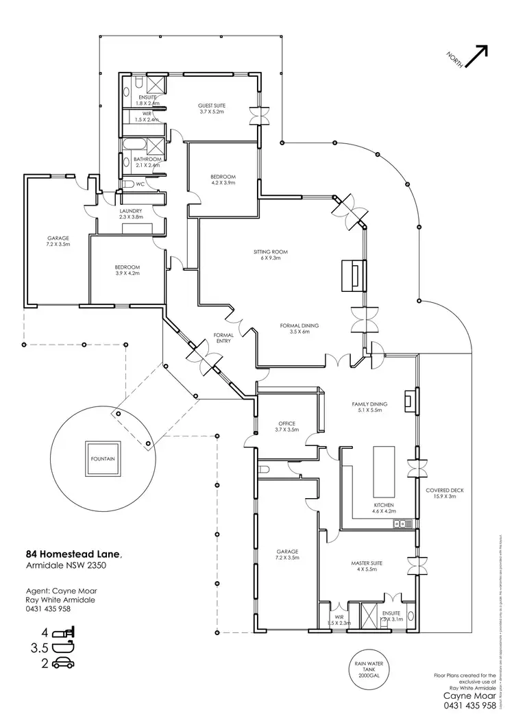 Floorplan of Homely house listing, 84 Homestead Lane, Armidale NSW 2350