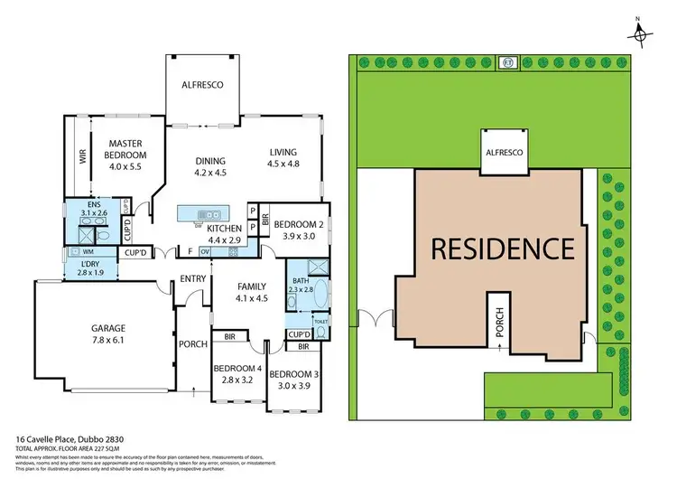 Floorplan of Homely house listing, 16 Cavelle Place, Dubbo NSW 2830