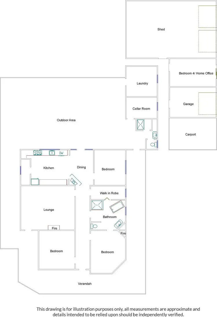 Floorplan of Homely house listing, 22 Farquhar Street, Bordertown SA 5268