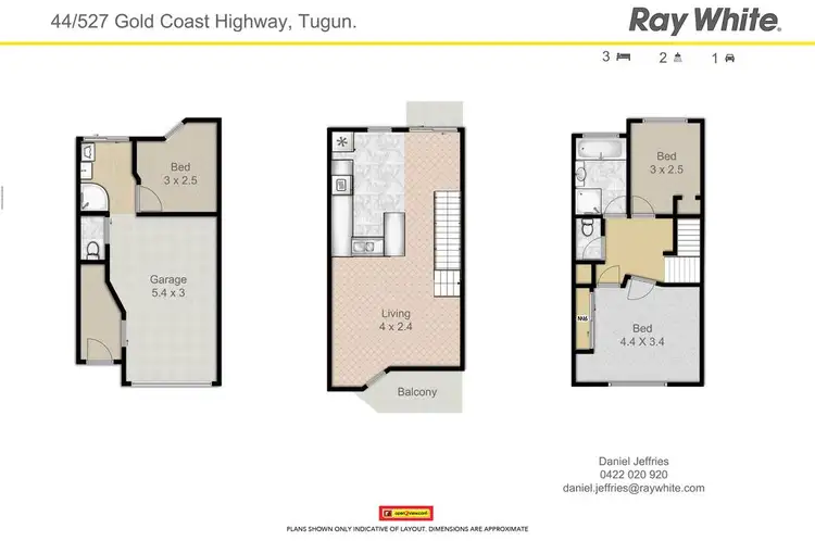 Floorplan of Homely townhouse listing, 44/527 Gold Coast Highway, Tugun QLD 4224