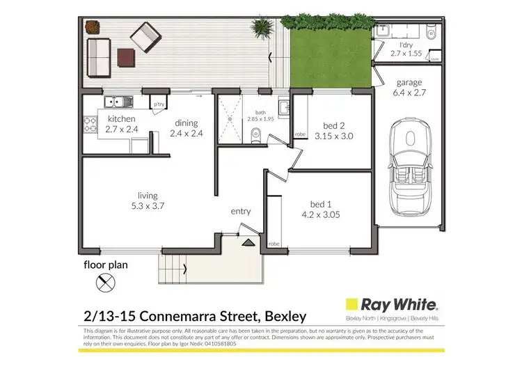 Floorplan of Homely villa listing, 2/13-15 Connemarra Street, Bexley NSW 2207