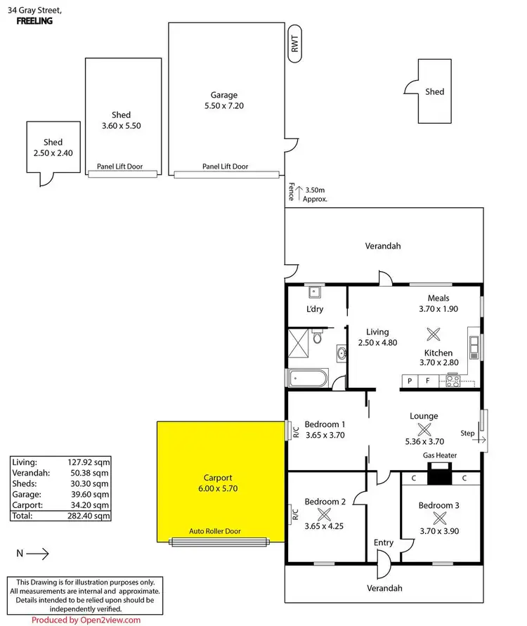 Floorplan of Homely house listing, 34 Gray Street, Freeling SA 5372