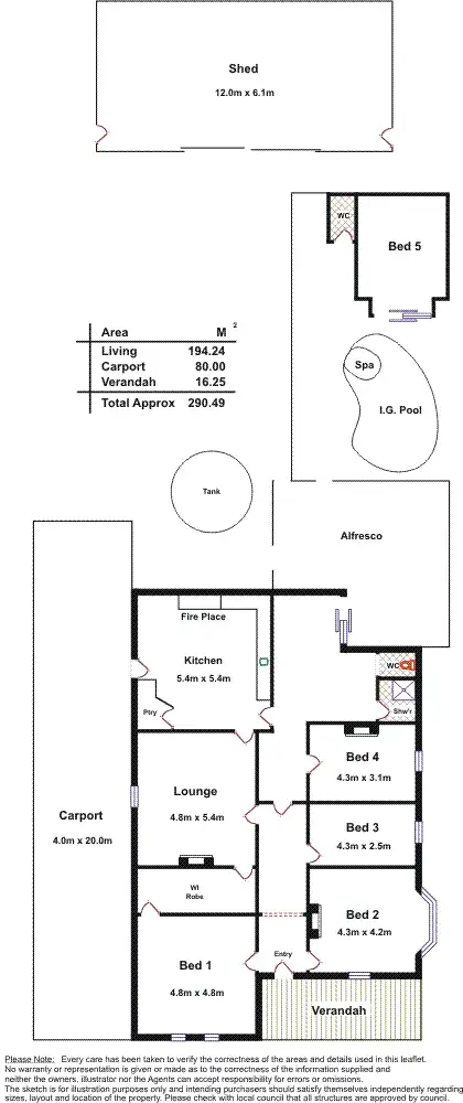 Floorplan of Homely house listing, 24 Passat Street, Port Victoria SA 5573