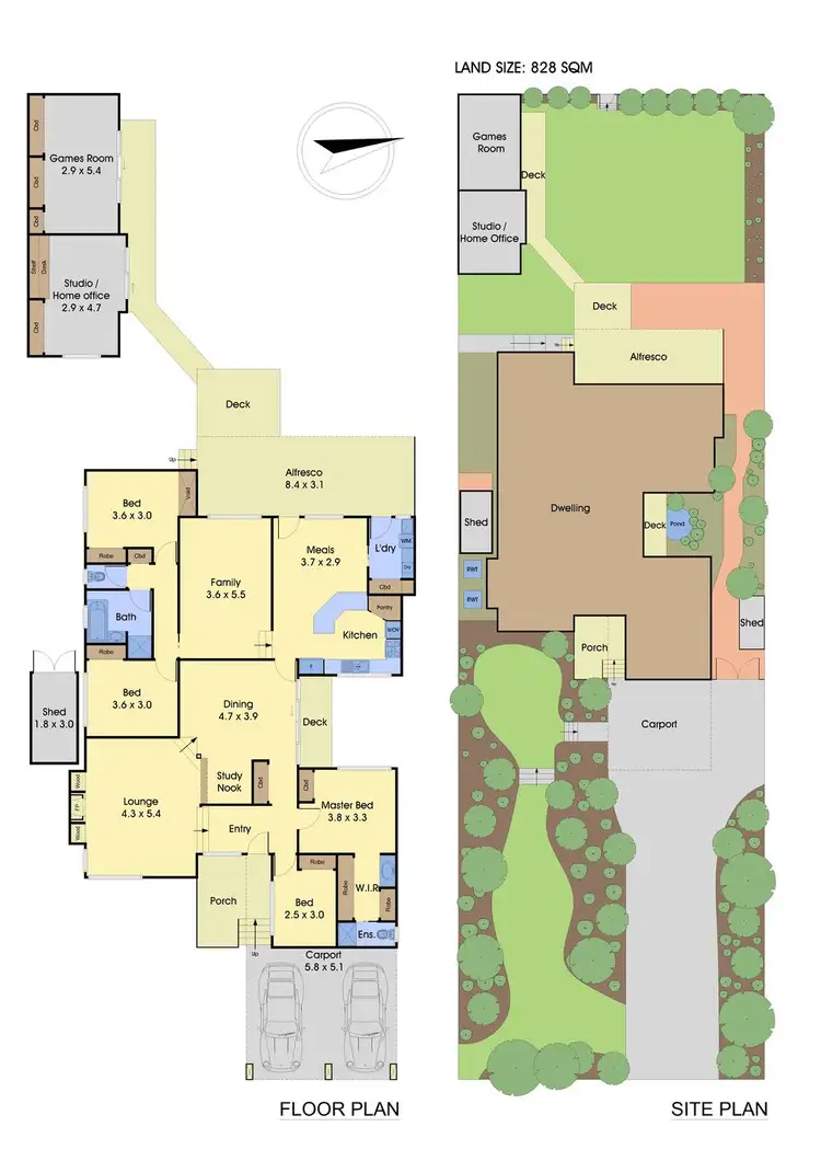 Floorplan of Homely house listing, 41 Grassy Flat Road, Diamond Creek VIC 3089