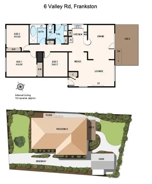 Floorplan of Homely house listing, 6 Valley Road, Frankston VIC 3199