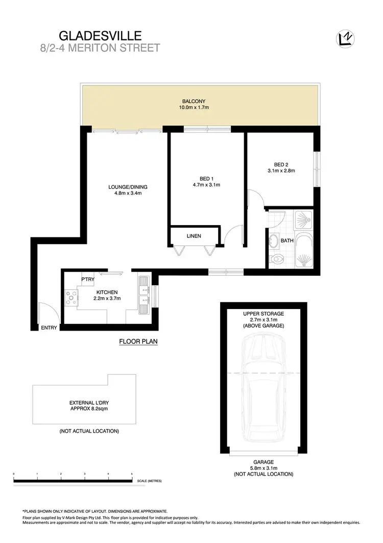 Floorplan of Homely apartment listing, 8/2-4 Meriton Street, Gladesville NSW 2111