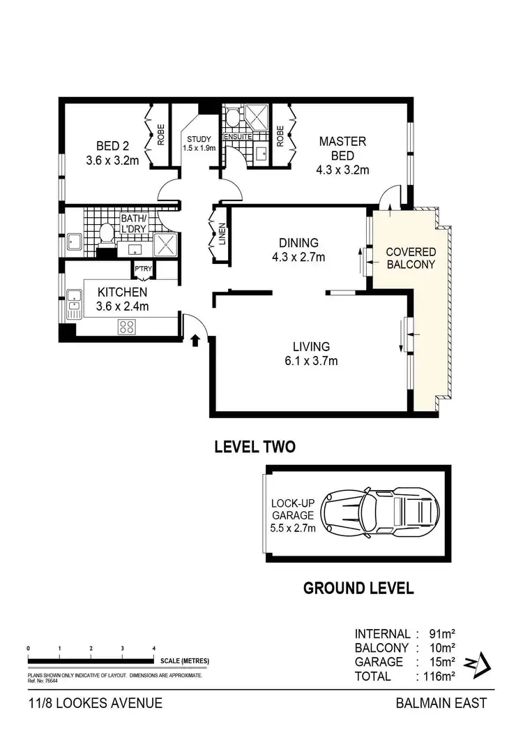 Floorplan of Homely apartment listing, 11/8 Lookes Avenue, Balmain East NSW 2041