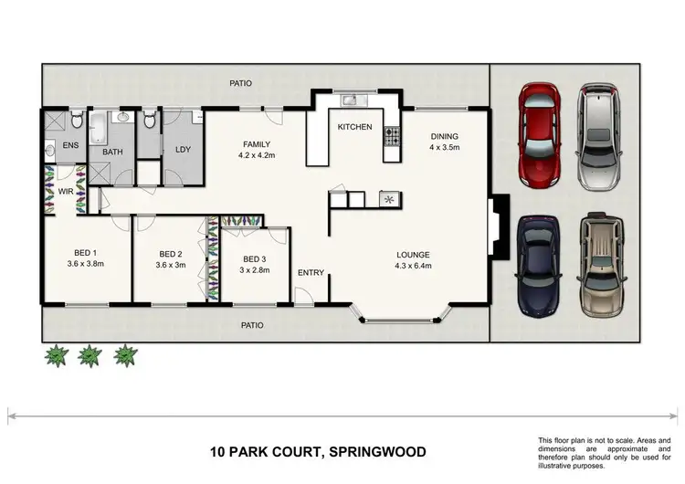 Floorplan of Homely house listing, 10 Park Court, Springwood QLD 4127