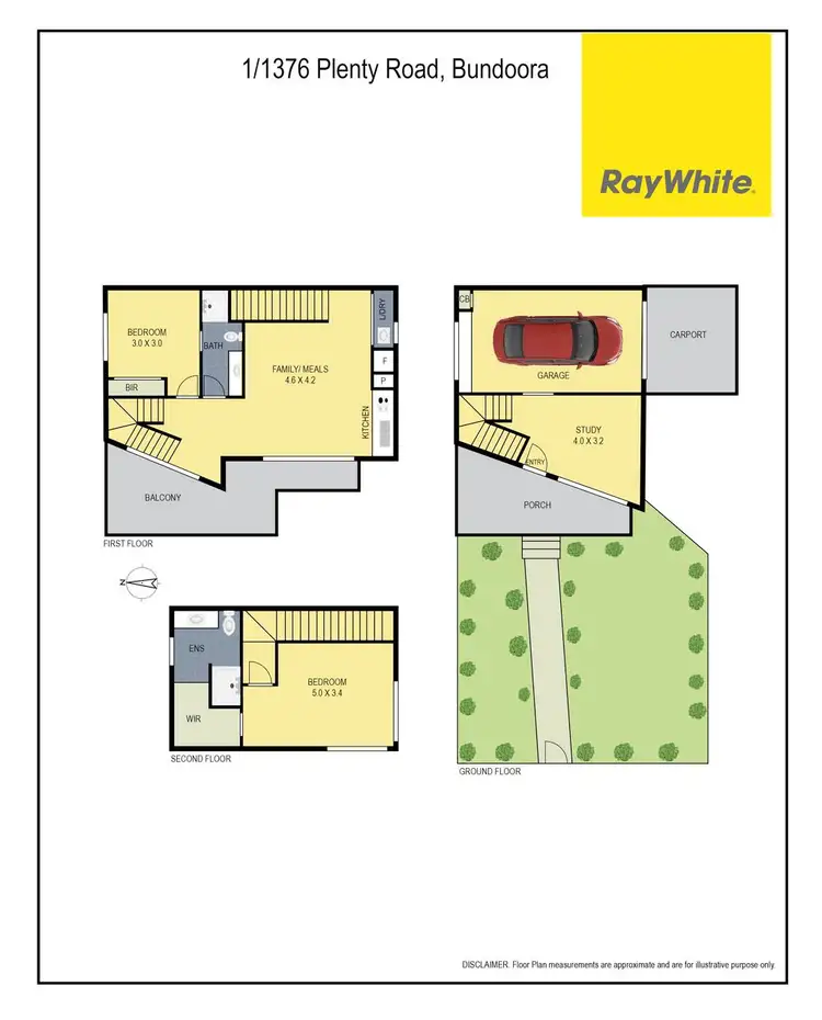 Floorplan of Homely townhouse listing, 1/1376 Plenty Road, Bundoora VIC 3083