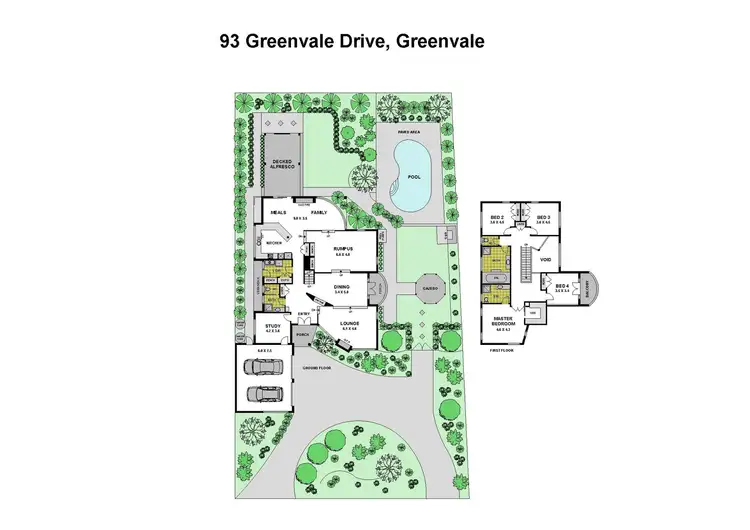Floorplan of Homely house listing, 93 Greenvale Drive, Greenvale VIC 3059