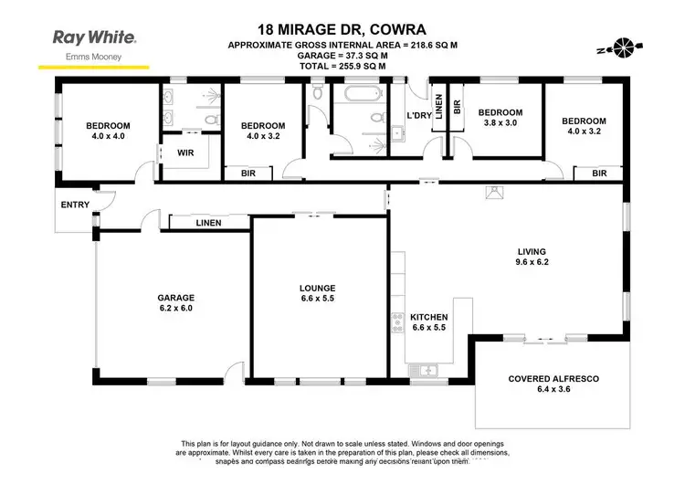 Floorplan of Homely house listing, 18 Mirage Drive, Cowra NSW 2794