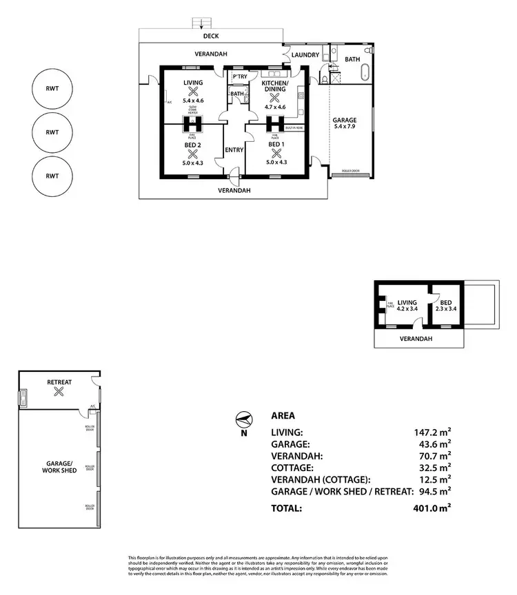 Floorplan of Homely rural property listing, 471 Callington Road, Callington SA 5254