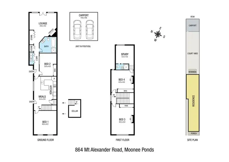 Floorplan of Homely house listing, 864 Mt Alexander Road, Moonee Ponds VIC 3039