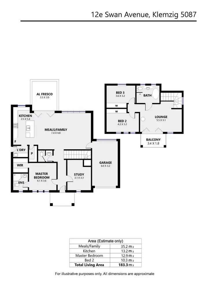 Floorplan of Homely house listing, 12E Swan Avenue, Klemzig SA 5087