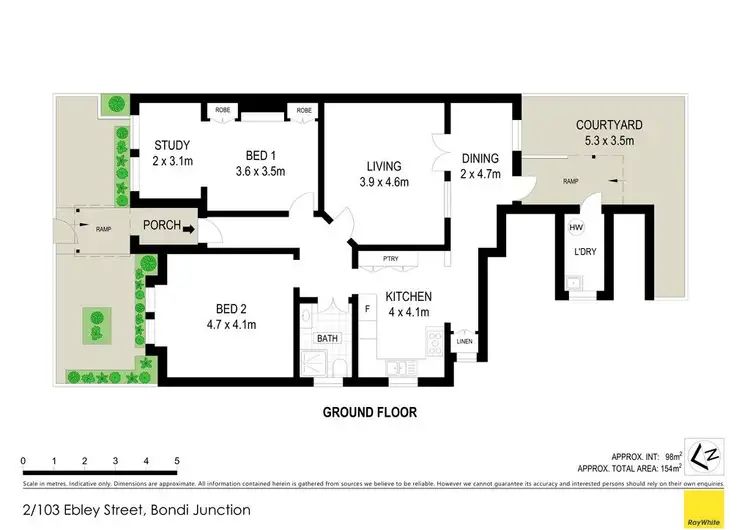 Floorplan of Homely apartment listing, 2/103 Ebley Street, Bondi Junction NSW 2022