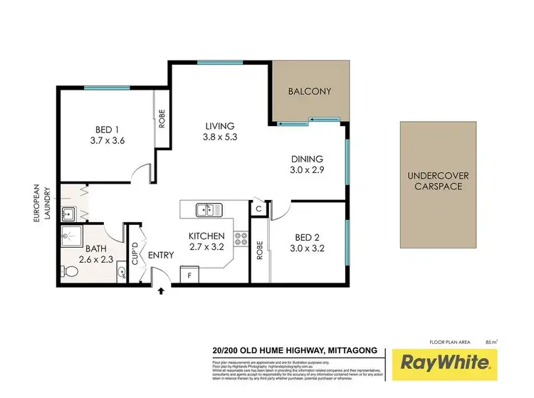 Floorplan of Homely house listing, 20/200 Old Hume Highway, Mittagong NSW 2575