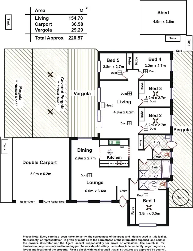 Floorplan of Homely house listing, 5 Crostan Close, Andrews Farm SA 5114
