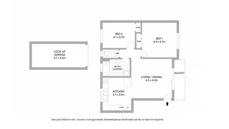 Floorplan of Homely unit listing, 5/19 Boyd Street, Tweed Heads NSW 2485