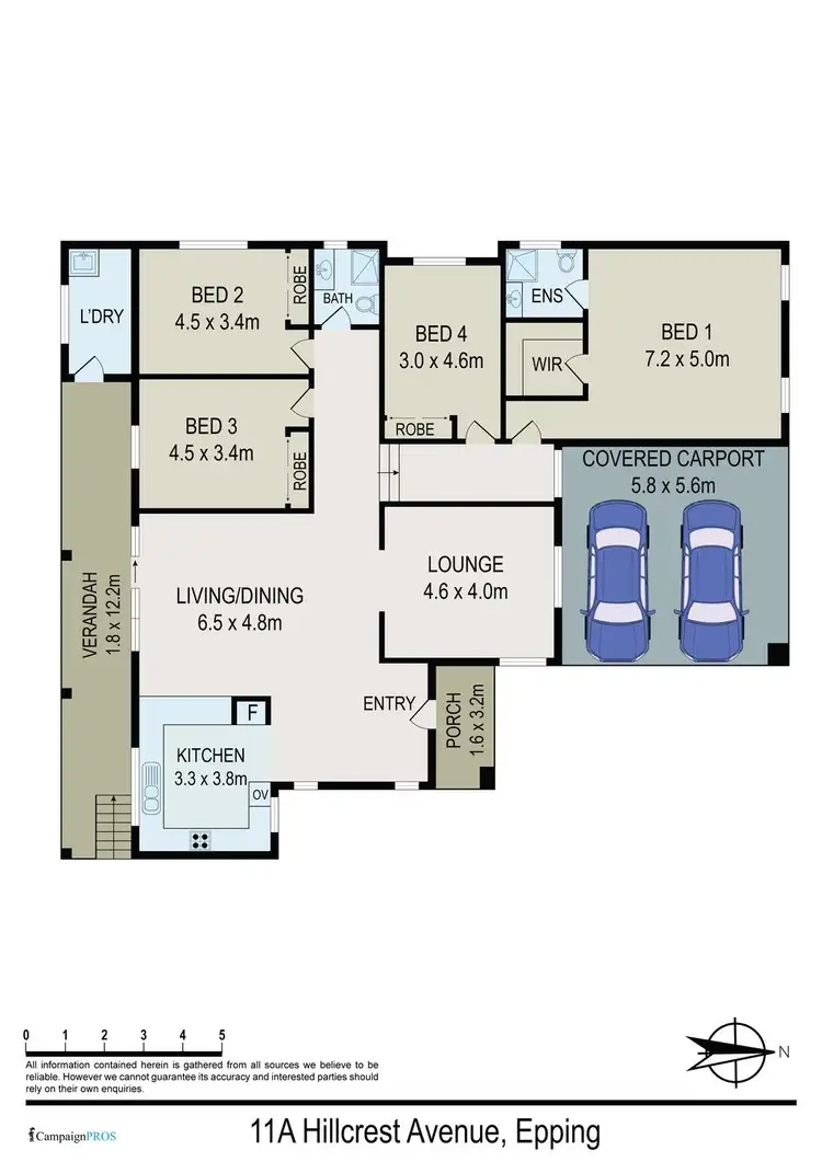 Floorplan of Homely house listing, 11A Hillcrest Avenue, Epping NSW 2121