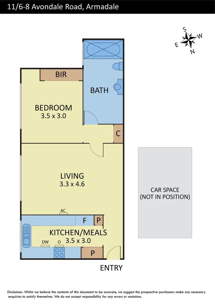 Floorplan of Homely apartment listing, 11/6-8 Avondale Road, Armadale VIC 3143