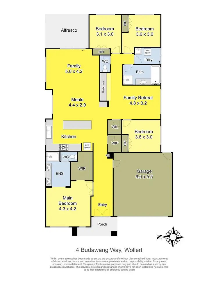 Floorplan of Homely house listing, 4 Budawang Way, Wollert VIC 3750