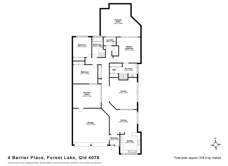 Floorplan of Homely house listing, 4 Barrier Place, Forest Lake QLD 4078