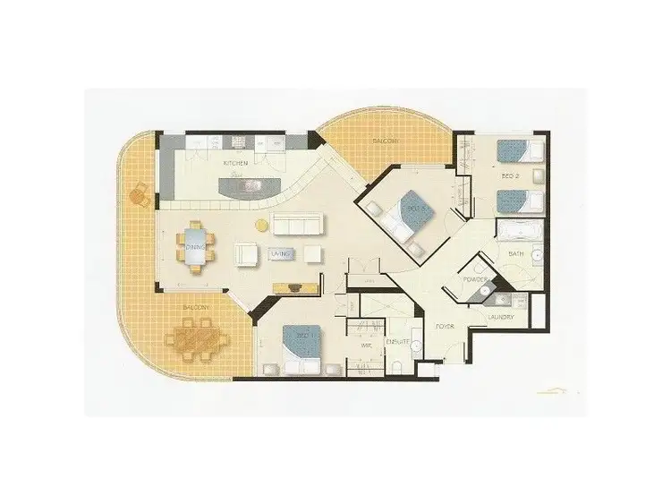 Floorplan of Homely unit listing, 16/64 Sixth Avenue, Maroochydore QLD 4558