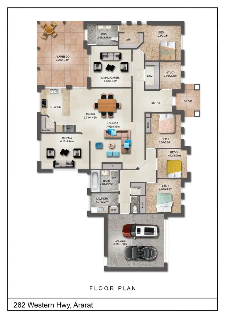 Floorplan of Homely house listing, 262 Western Highway, Ararat VIC 3377