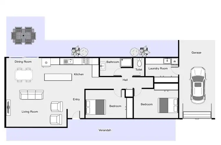 Floorplan of Homely house listing, 819 Irymple Avenue, Irymple VIC 3498