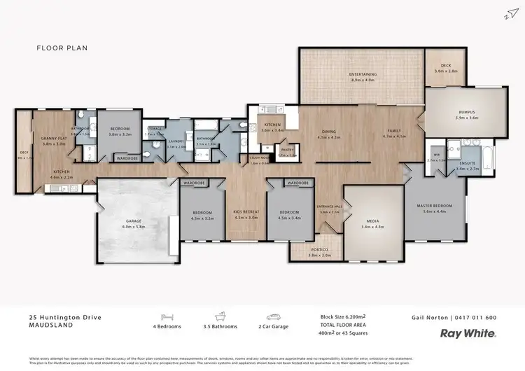 Floorplan of Homely house listing, 25 Huntington Drive, Maudsland QLD 4210