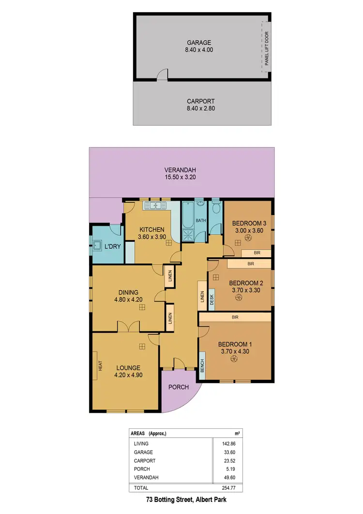 Floorplan of Homely house listing, 73 Botting Street, Albert Park SA 5014