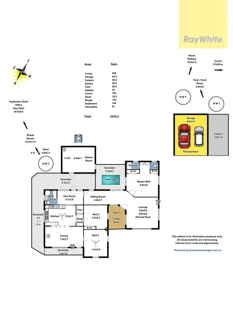 Floorplan of Homely house listing, 821 Pinery Road, Pinery SA 5460